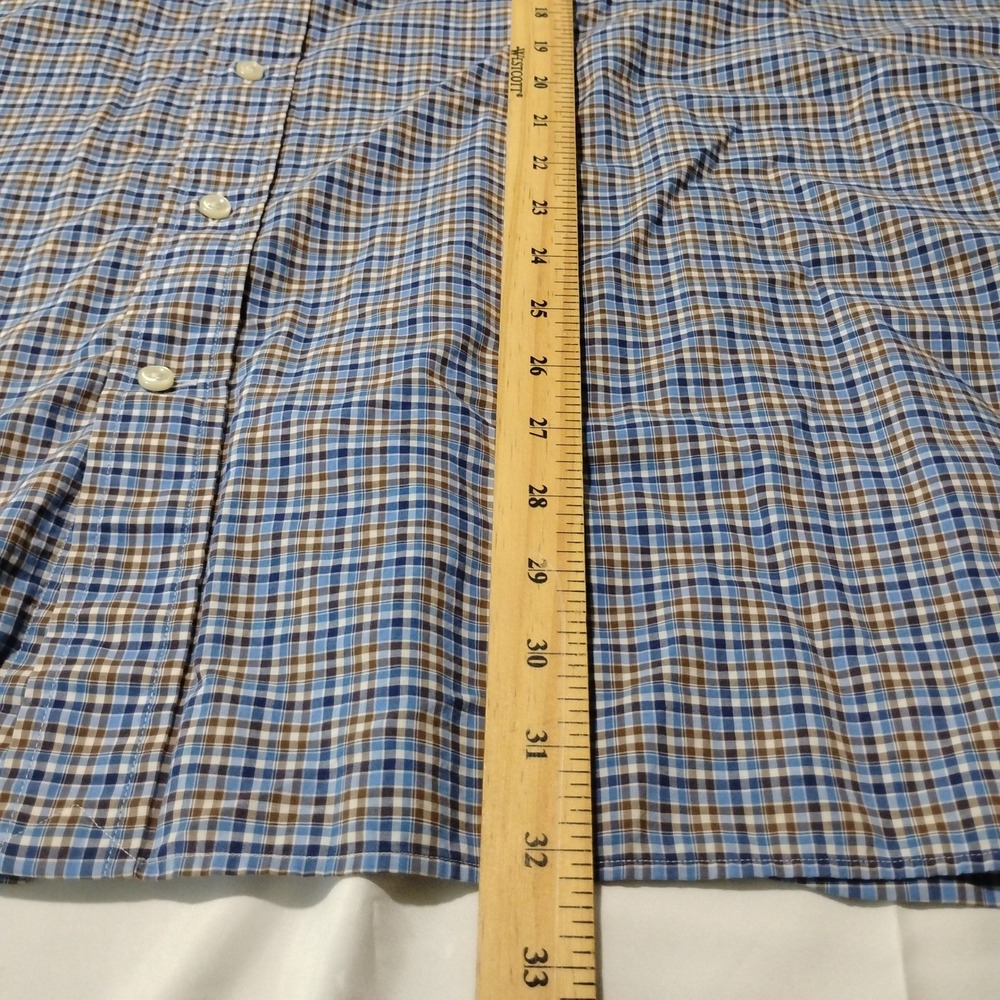 Ralph Lauren Plaid Shirt Men's 2XB Big‎ Long Sleeve Shirt Stretch Cotton Pony - Picture 4 of 14